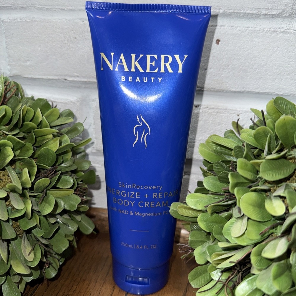 Nakery Beauty SkinRecovery Energize + Repair Body Cream, with Magnesium (8.4 oz)